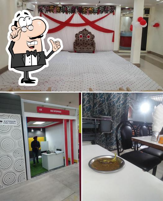 The interior of HOTEL PUSHPANJALI