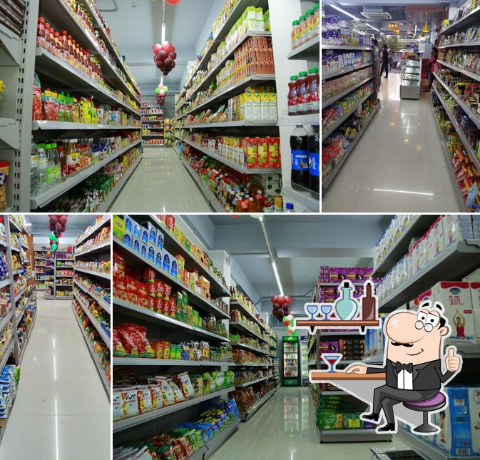 The interior of Kunnil Hypermarket Kudappanakunnu