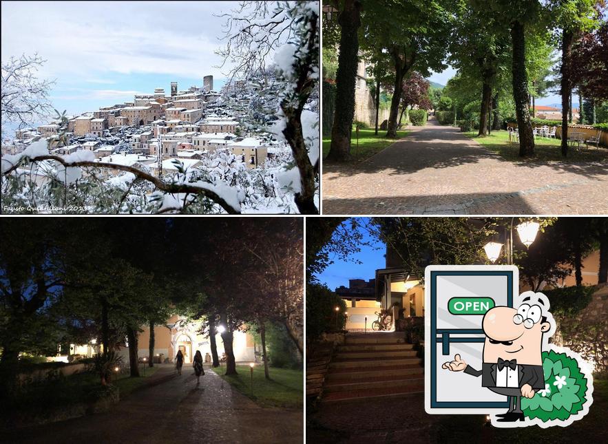 Puoi goderti l'aria fresca dal dehors di Villa Grancassa Relais Hotel Ristorante