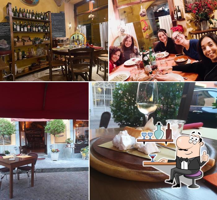 Gli interni di Arte e Vino