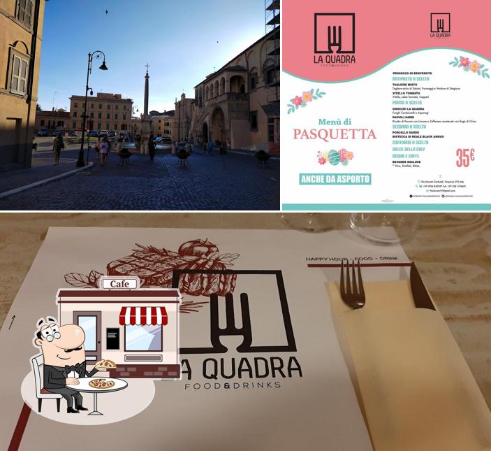 Goditi la vista dall'area esterna di LA QUADRA