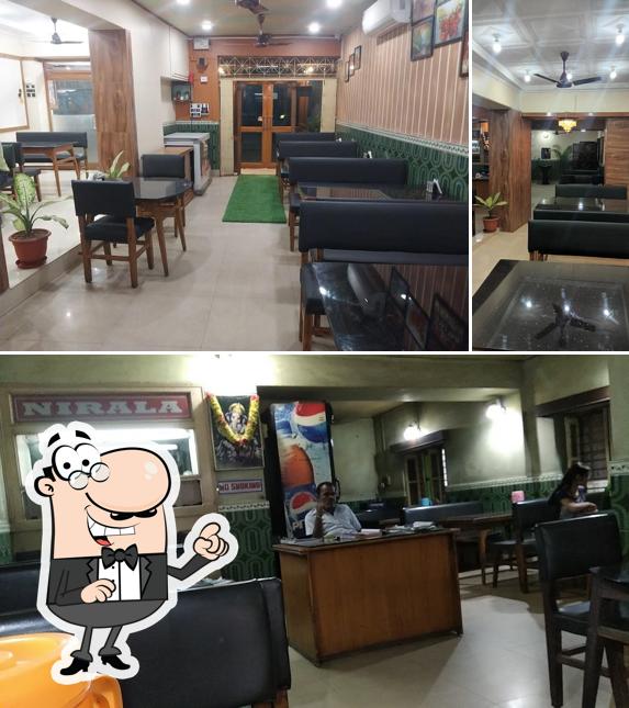The interior of Nirala Restaurant ( AC Restaurant )