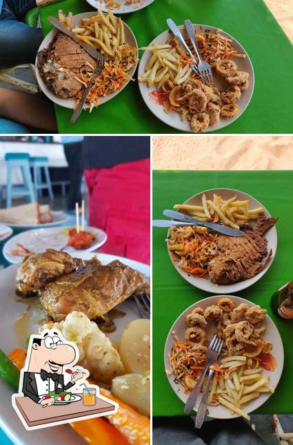 Food at Flying Dolphin Beachside Cafe by Miami