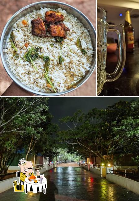 The photo of food and exterior at Netwin Restaurant