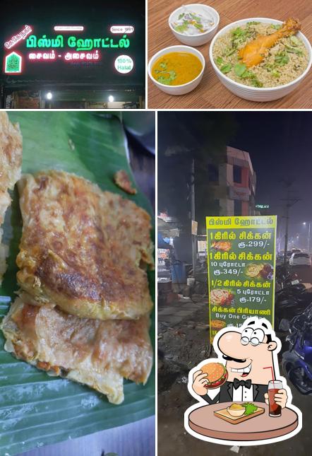 Get a burger at Bismi hotel
