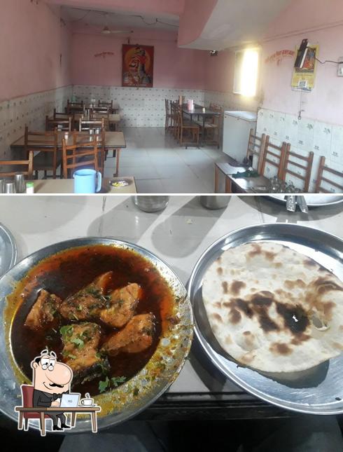 The interior of Hotel Maharana non veg special