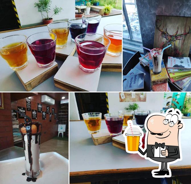 Enjoy a beverage at Absolute Cafe