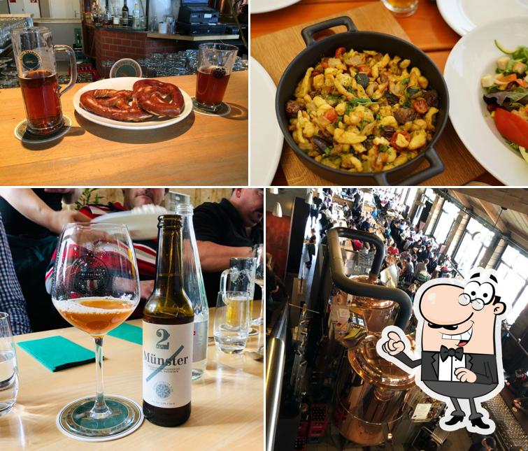 Gli interni di Altes Tramdepot Brauerei Restaurant
