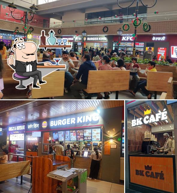 The interior of Burger King