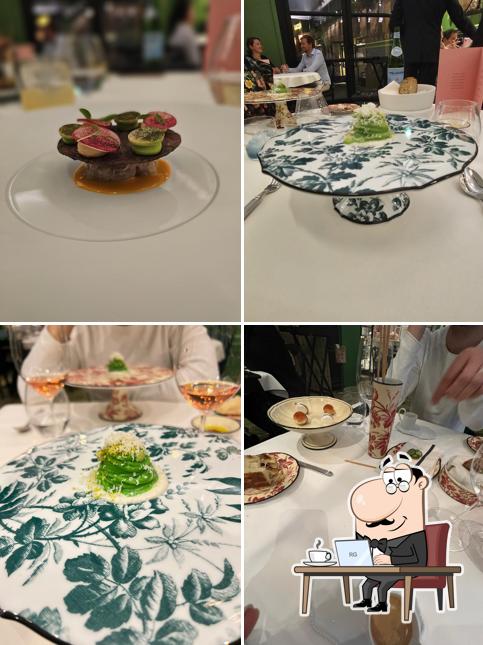 Gli interni di Gucci Osteria da Massimo Bottura