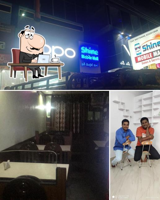 The interior of Lucky Restaurant Veg & Non Veg