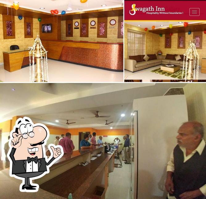 The interior of Hotel Swagath