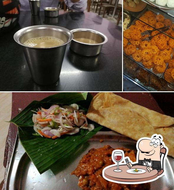 The restaurant's food and beverage