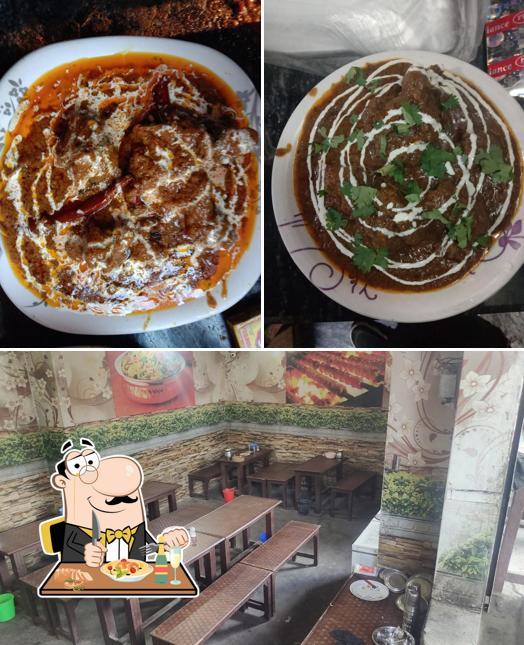 Among different things one can find food and interior at Giddar Da Dhaba