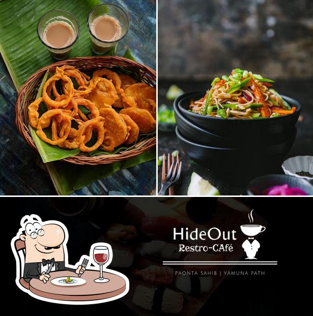 Food at Hideout Restaurant and Cafe (Best Pizza and Burgers and Fast food)