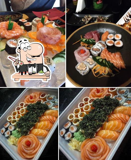 Experimente diferentes opções de sushi