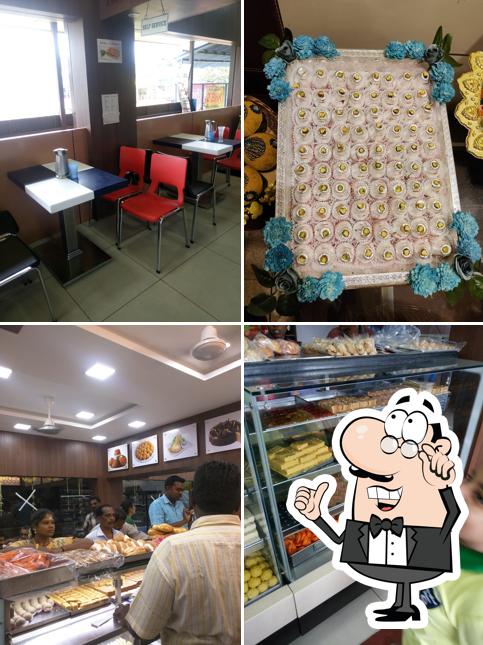 The interior of New Iyengar Bakery & Sweets