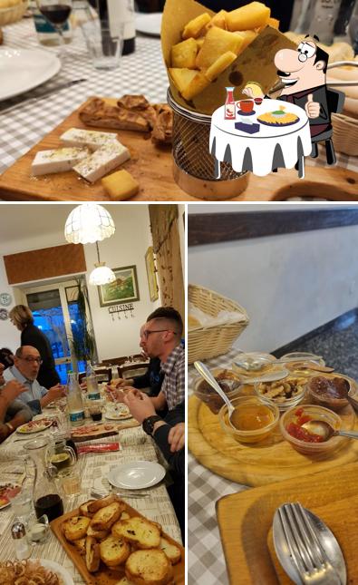 Piatto di formaggi al Osteria In Sciu Punte