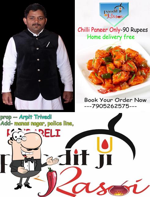 Look at the photo of Pandit ji ki Rasoi