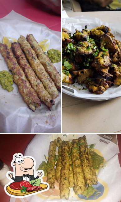 Order meat dishes at Roast & Kabab