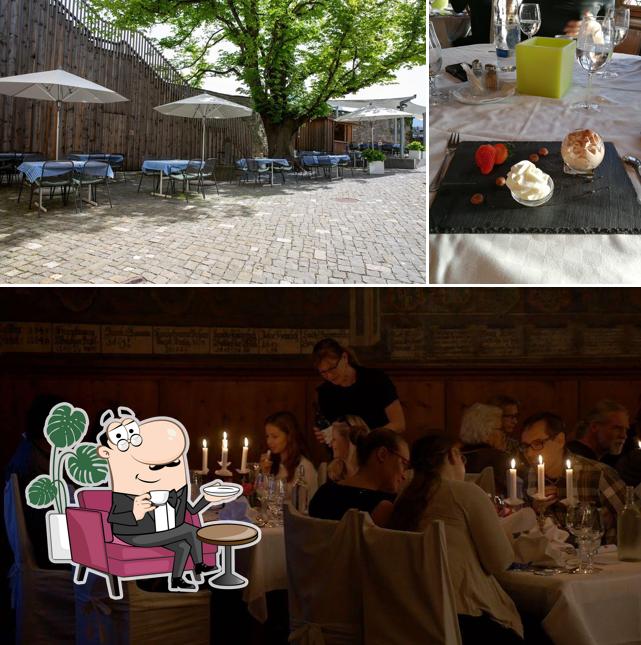 Gli interni di Restaurant Schloss Sargans