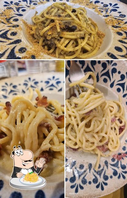Spaghetti alla carbonara al Osteria Popolare Nonna Rita Palermo