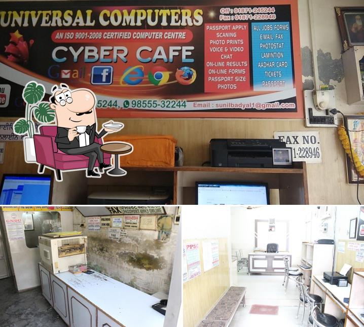 Among various things one can find interior and food at UNIVERSAL COMPUTERS