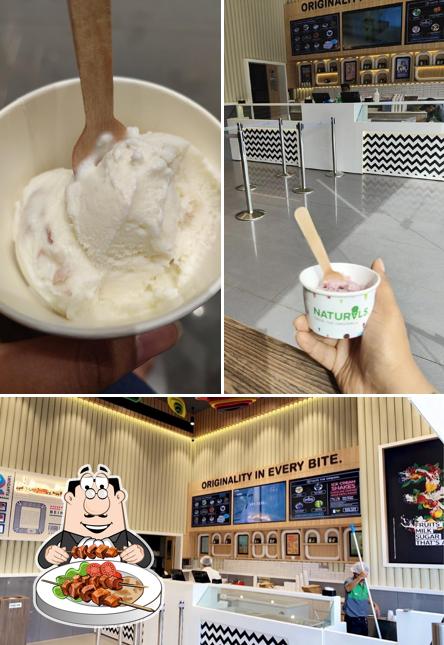 Naturals Ice Cream is distinguished by food and interior