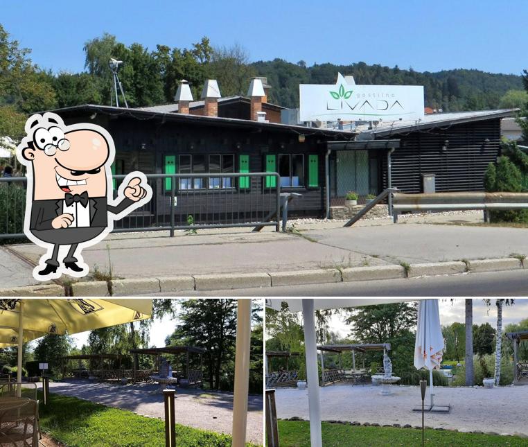 Goditi la vista dagli esterni di Gostilna LIVADA