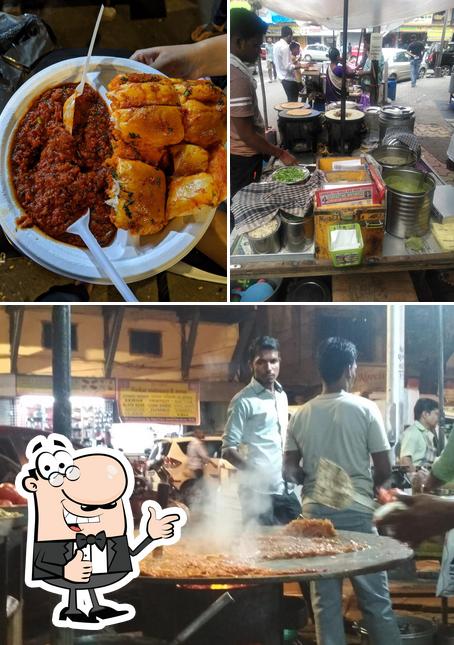 Look at the photo of Edward Dosa and Pav Bhaji