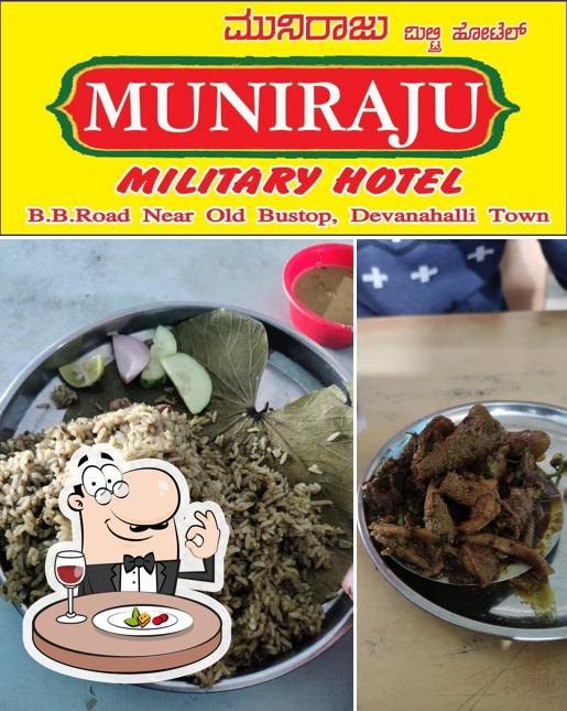 Food at Muniraju Military Hotel