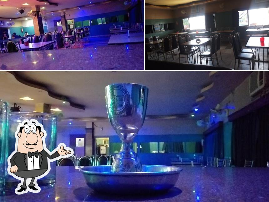 The image of interior and food at Ambition Bar Cum Restaurant
