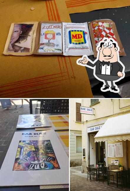 Dai un'occhiata agli interni di Bar Diaz