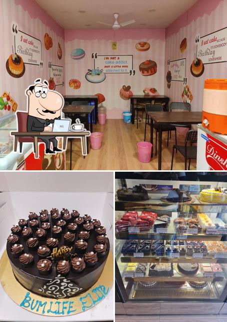 The interior of Monginis Cake Shop