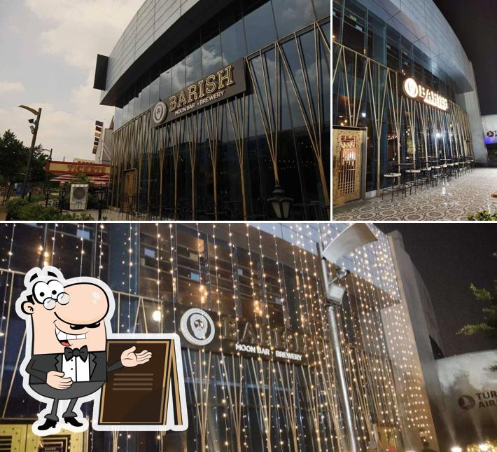 The exterior of Barish Moon Bar & Lounge