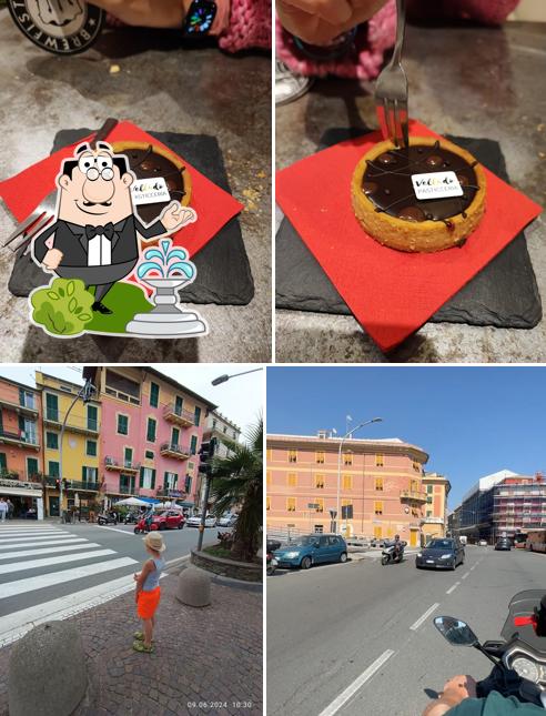 La foto della esterno e cibo di Folkstudio