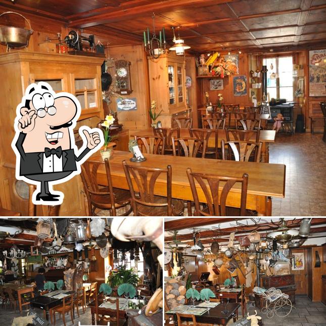 Questa è la immagine che mostra la interni e esterno di Auberge du Chêne