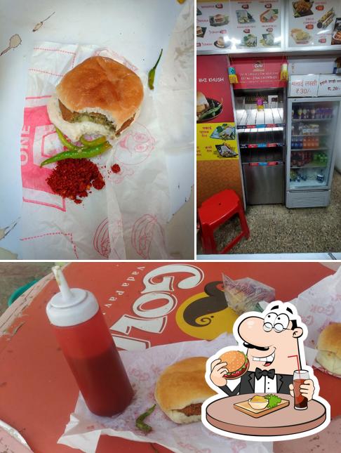 Get a burger at Goli Vada Pav