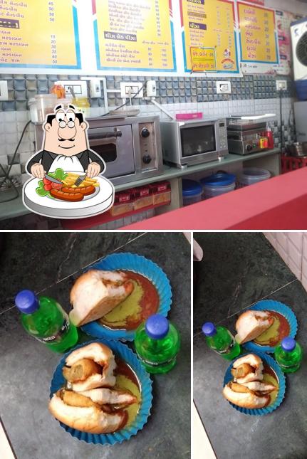 This is the picture showing food and interior at Mevad Food Zone