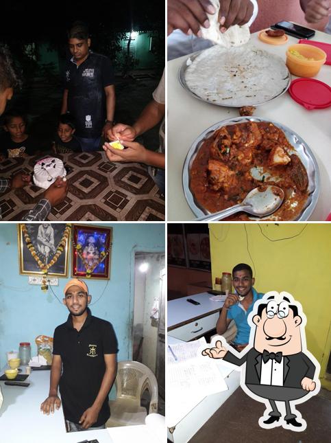 The picture of interior and food at Nanacha Dhaba