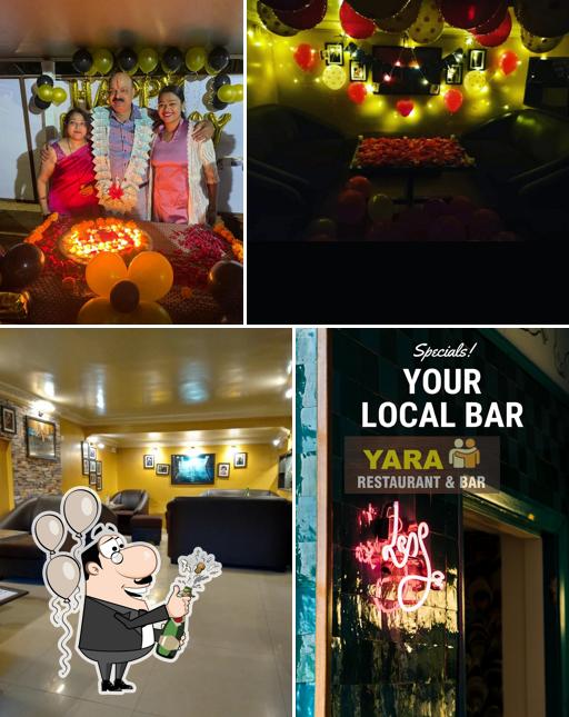 YARA BAR AND RESTAURENT has a space to hold a wedding reception