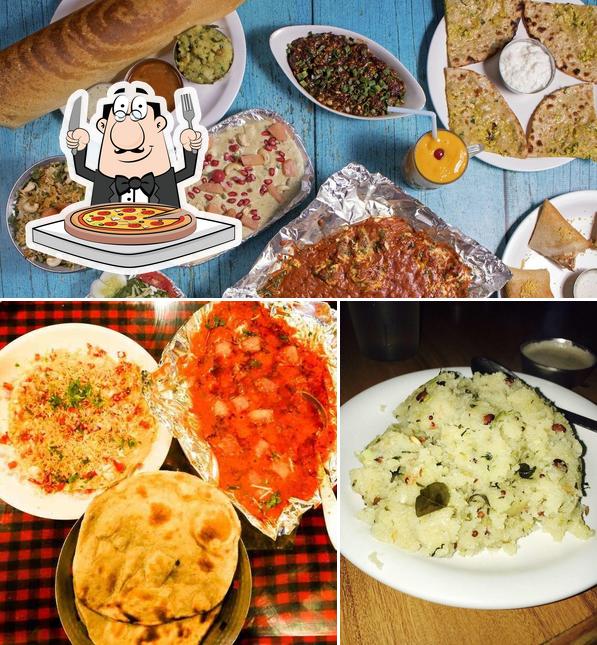 Try out pizza at Radha Krushna