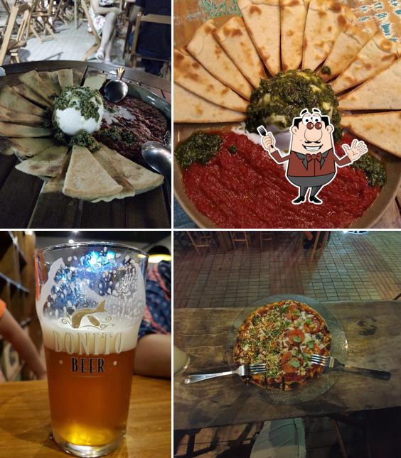 Platos en Bonito Beer & Pizza