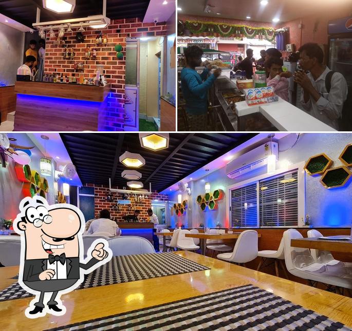 The interior of Hindustan dairy and mishtan and family restaurant