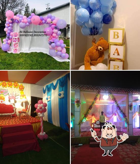 Among various things one can find food and interior at R K BALLOON DECORATION