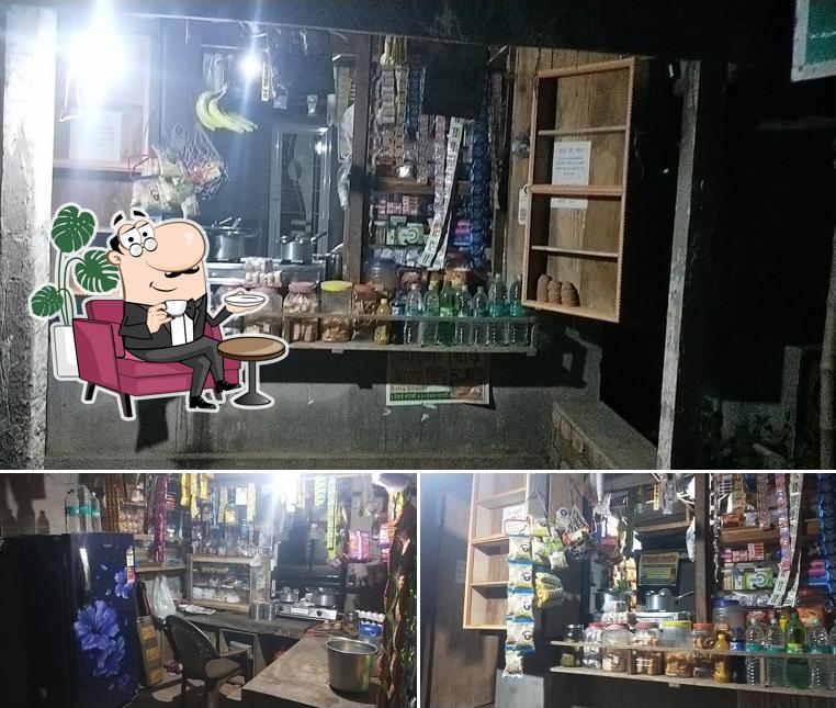 The interior of Saha Tea Stall ,dhatrigram