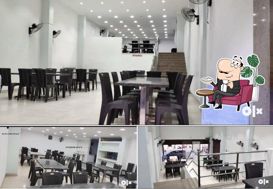 The interior of Sri kakatiya mess pure veg