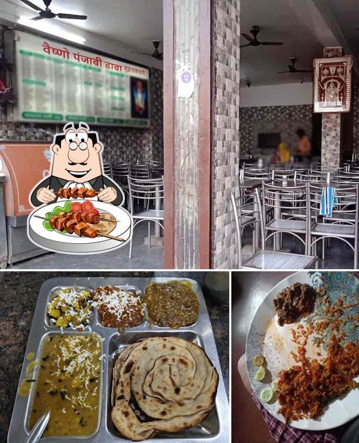 Among different things one can find food and interior at Veshno Punjabi Dhaba