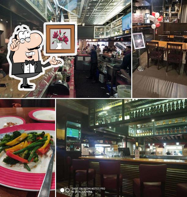 Take a seat at one of the tables at TGI Fridays