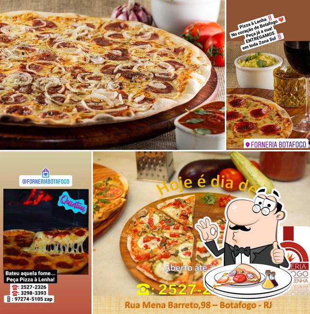 No Forneria Botafogo, você pode conseguir pizza